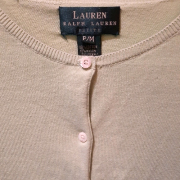 Lauren Ralph Lauren size MP Mint Green 3/4 Sleeve Cardigan - Picture 5 of 8